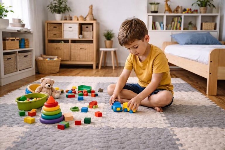 Como planejar ambientes infantis considerando o uso de tapetes sensoriais