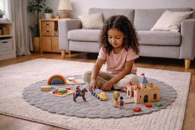 Como integrar tapetes sensoriais infantis à decoração da casa