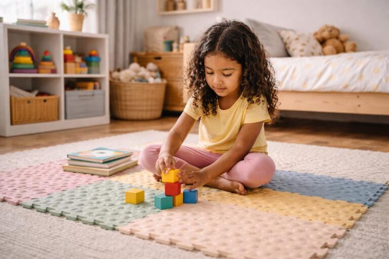 Como usar tapetes sensoriais infantis no quarto das crianças