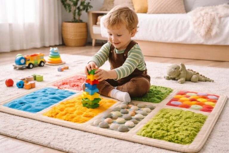 Tapete sensorial infantil precisa ficar sempre no mesmo lugar da casa