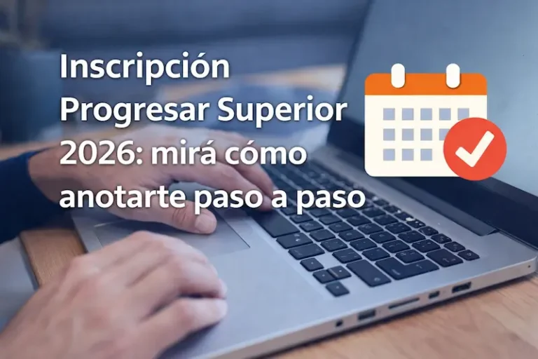 Inscripción Progresar Superior 2026: cómo anotarte paso a paso